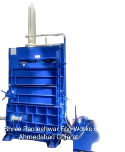 Coconut Fiber Baling Machine - Color: Blue