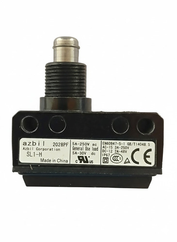 SL1-H AZBIL - Black Compact Horizontal Limit Switch, Durable Smooth Finish, High Sensitivity Actuator, Three Phase