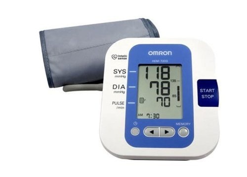 Bp Monitor - Plastic, White, Digital Display | Portable, Arm & Wrist Cuff, Battery Powered, Memory Storage