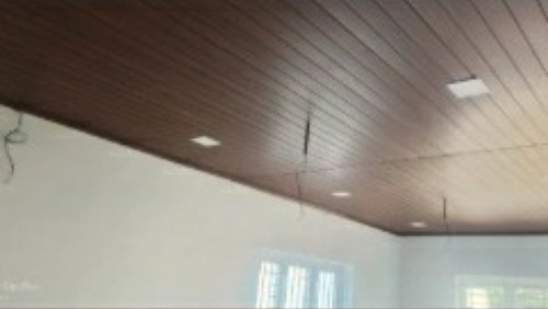 Commercial False Ceiling - Lightweight Rectangular Panels Plain Pattern | Durable Fire Resistant Sound & Thermal Insulation
