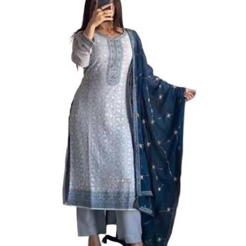 Cotton Kurti - Customized Size, Printed Pattern, 3-4th Sleeve | Breathable, Washable, Soft Fabric, Lightweight Design