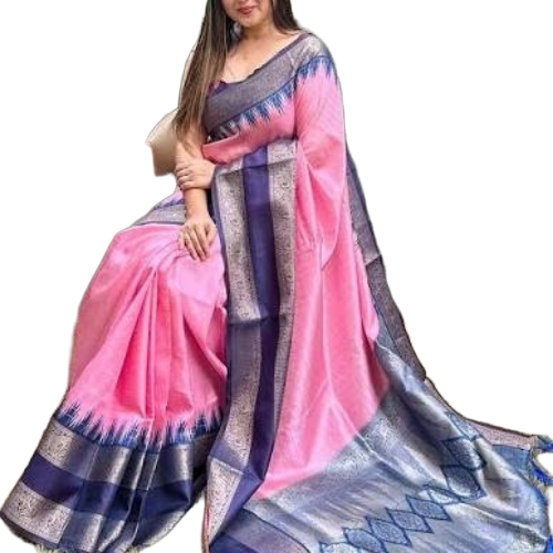 Saree Fabric - Lightweight Breathable Material, Multi Color, Skin Friendly, Printed Pattern, Drapable Design