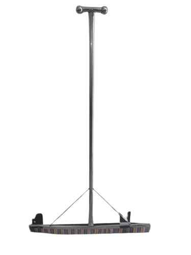 30 Inch Rubber Blade Floor Wiper - 4.5 Feet Rod, Manual Cleaning, Stainless Steel