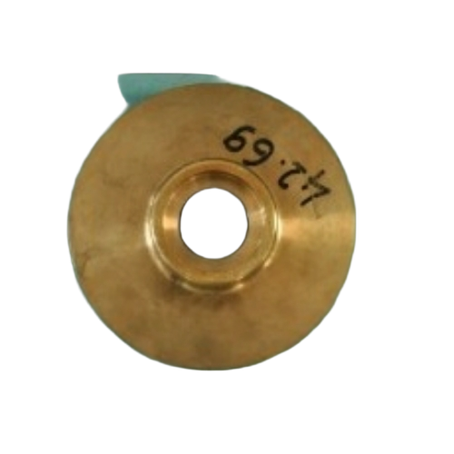 Disc Cast Components - Brass, Circular Shape, Goldene | Precision Casting, Heat Resistant, Wear Resistant, Load Bearing