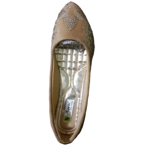 Women Punjabi Jutti - Soft Fabric, Beige, All Sizes | Breathable, Washable, Lightweight Slip-On