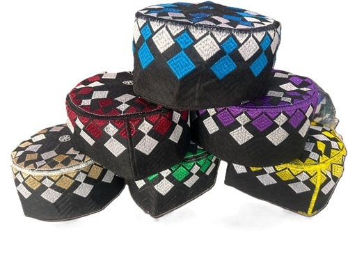 Black Al Nafi Topi - Breathable Soft Fabric, Multi Color, Skin Friendly, Washable