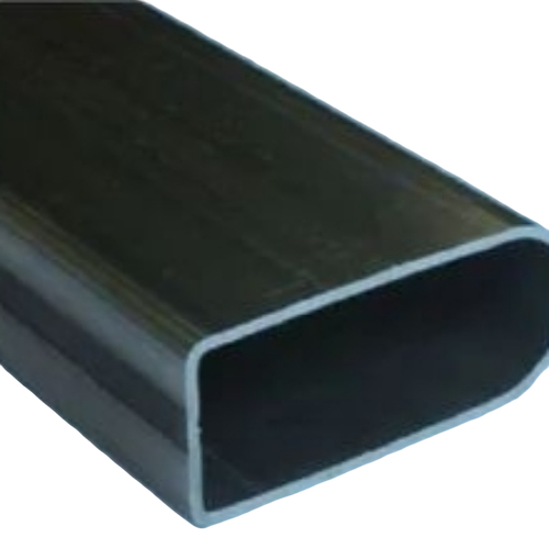 D Section Pipe - Stainless Steel Black, Rectangular Tube | Durable, Corrosion Resistant, Lightweight, Rust Proof, Weather Resistant
