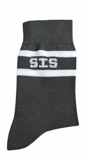 डार्क ग्रे लोगो मोजे