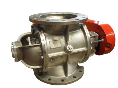 Electric Rotary Feeder Plastic Pellets Blower Machinery