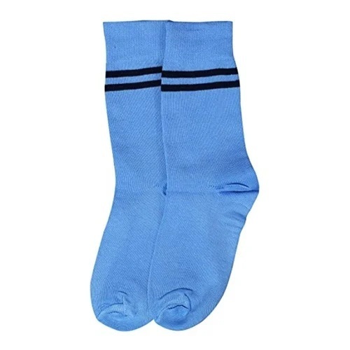 Light Blue Socks - Cotton, All Size, Multi Color | Breathable, Skin Friendly, Washable, Moisture Absorbent, Odor Resistant