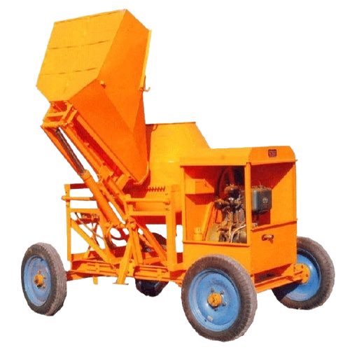 Hydraulic Concrete Mixer - Color: Orange