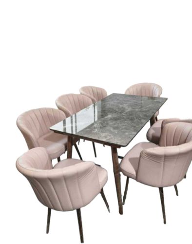 Dining Table 6 Seater With Marble Top
