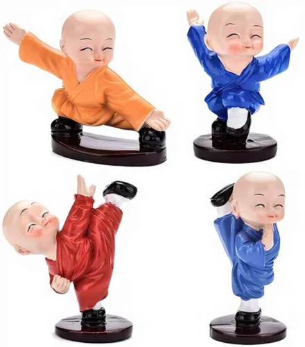 Polyresin Karate Kid Buddha Monk Statue For Car Dashboard - Feature: Eco-Friendly