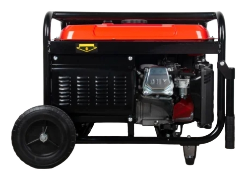 Sawafuji Portable Generator For Home - Stainless Steel Black Red 3.2 kVA Output Single Phase 220V 50Hz | Dual Fuel Fuel Efficient Low Noise Easy Starting Sturdy Build