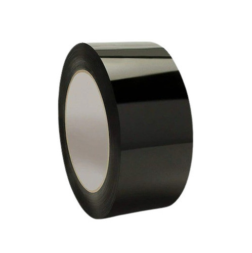 Bopp Self Adhesive Tapes - Bopp, 2 Inch, Black, 50m | Acrylic Adhesive, Water Resistant, Detachable, Moisture Resistant