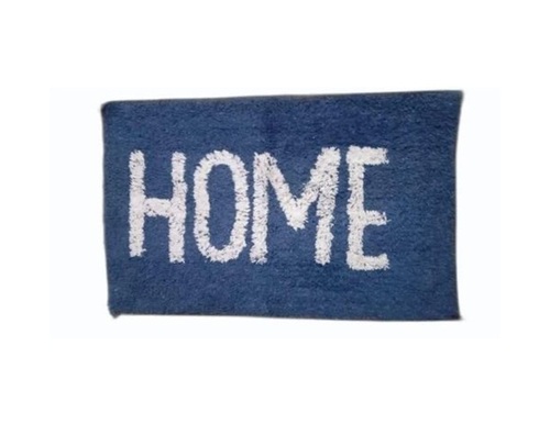 Entrance Mats - Fabric, Standard Rectangle, Blue & White | Anti Slip, Quick Drying, Washable, Water Absorbent