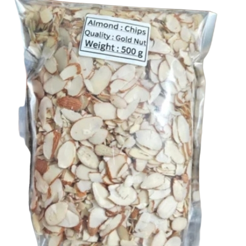 Natural Almond Slice - Organic Dried Medium Slices, Brown Skin with Cream Kernel | Mildly Sweet Nutty Taste, Crunchy Texture
