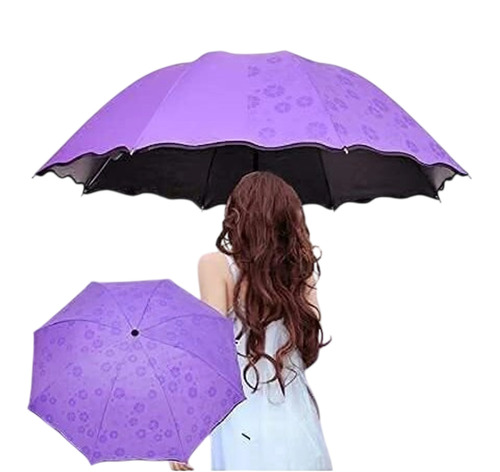 3 Fold Portable Folding Umbrella for Windproof, Rain and Sunlight