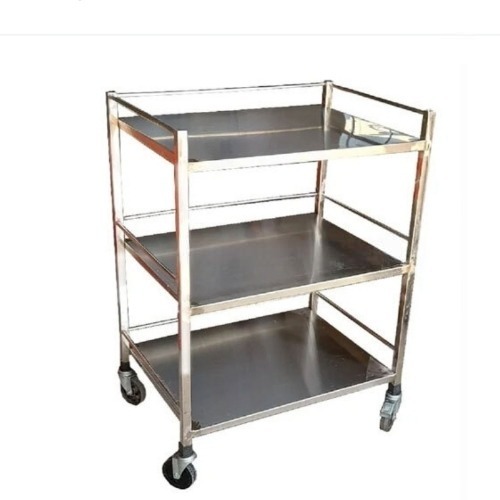 3 Tier Stainless Steel Surgical Instruments Trolley