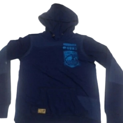Blue Color Mens Hoodies - Customized Sizes, Navy Blue, Plain Dyed | Anti Wrinkle, Breathable, Washable