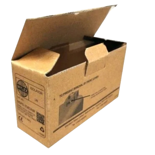 Cardboard Shipping Boxes - Corrugated Board, Standard Size, Brown | Moisture Resistant, Biodegradable, Printed Pattern