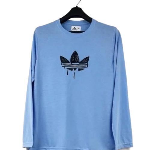 Mens T Shirts - Cotton, Sizes S-XXXL, Blue, Long Sleeve | Quick Dry, Lightweight, Neatly Stitched