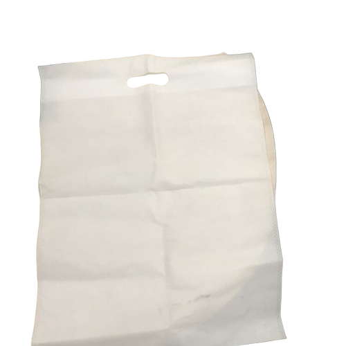 Non Woven Carry Bags - White, Lightweight Eco-Friendly Fabric | Tear-Resistant, Reusable Shopping Bag