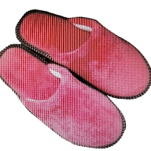Pink Color Disposable Slippers for Hotels - Fabric, One Size Fits Most, Pink | Lightweight, Non Slip Sole, Soft, Comfortable, Slip-On