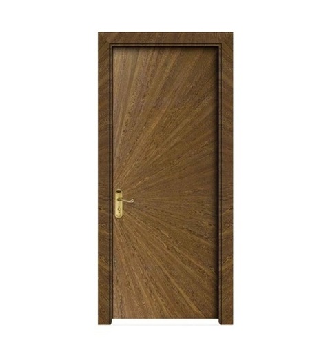 Solid Wood Door - Solid Wood Standard Size Brown Water and Termite Resistant Easy Installation