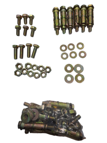Anchor Fastener For Ac Stand Kit - Bolt 8x16, Nut 8mm, Washer 8x16 | Solid Industrial Anchors