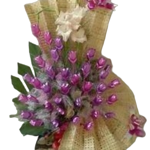 Chocolate Bouquet - Assorted Chocolates On Durable Sticks, Customizable Size And Colors