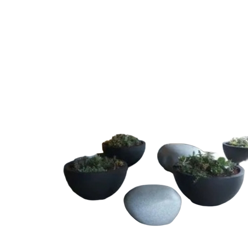 FRP Bowl Planter for Flowers, Shrubs and Decorative Plants