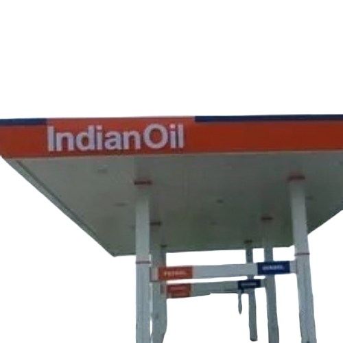 Petrol Pump Canopy - Stainless Steel Framework, Custom Sizes | Waterproof Roofing, Weather-Resistant
