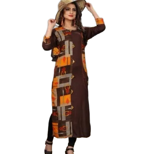 Printed Rayon Print Kurti