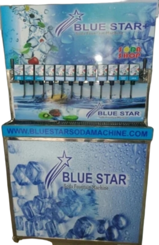 Semi Automatic Soda Vending Fountain Machine - Color: Multicolor