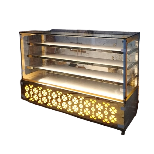 Stainlesss Steel Display Counter for Bakery Sweets and Food Outlets