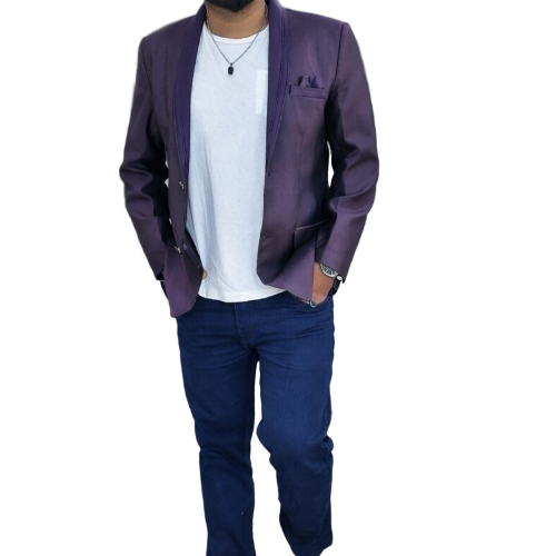 Blue Color Full Sleeves Mens Casual Wear Blazer