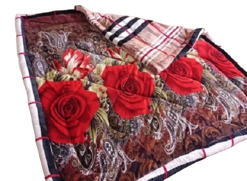 Printed Ac Quilt For Double Bed - Size: Full