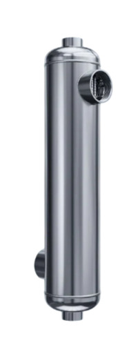 TI Shell And Tube Heat Exchanger - Stainless Steel, Standard Size, Silver | Industrial Use, Air-Cooled, Max 165°C, 16 Bar
