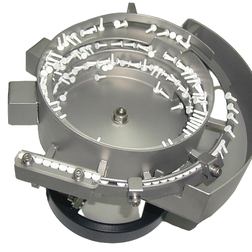 Vibratory Bowl Feeder - Silver, 220 Volt, Industrial | Continuous Feeding, Uniform Discharge, Controlled Flow, Compact Design, Heavy Duty, Low Maintenance, High Efficiency, Dust Free, Customizable Length, Robust Build