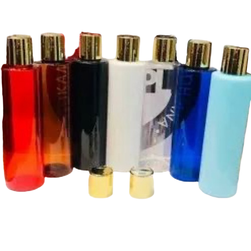 White Plastic Flat Shampoo Bottle