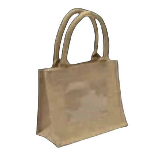 Designer Jute Bag - Jute, Customized Size, Brown | Eco Friendly, Durable, Lightweight, Spacious, Strong Handles, Trendy Patterns