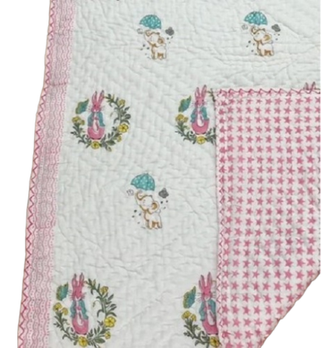Kids Soft Cotton Bed Quilt - Pattern: Printed