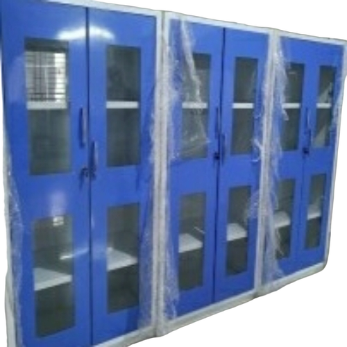 Laboratory Chemical Storage Rack - Stainless Steel, Blue Rectangular | Chemical Resistant, Adjustable Shelves, Fire Retardant, Corrosion Resistant, Durable, Compact Design