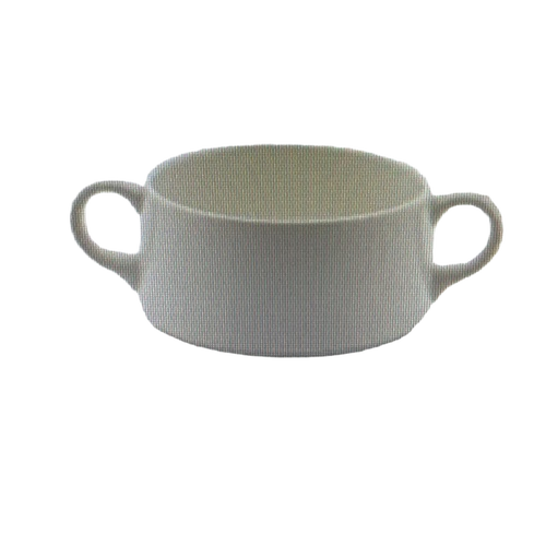 Soup Bowl With Handles - Ceramic, Round | Lightweight, Heat Resistant, Food Safe, Leak-Proof, Single-Use