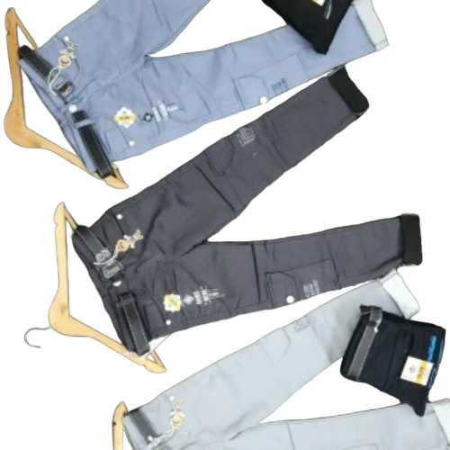 Boy Cargo Pant - Durable Fabric, Light Blue, Regular Fit | Six Utility Pockets, Adjustable Waistband, Comfortable, Trendy Cargo Style