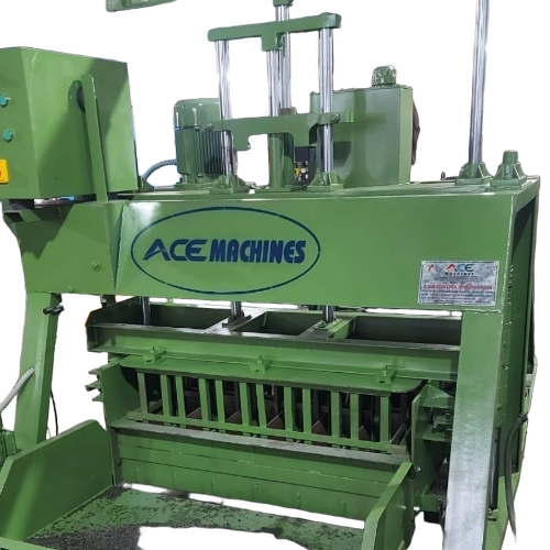 Hollow Block Machine - Durable Steel, Green, 220V | Automatic, Hydraulic Press, Vibration-Assisted, Energy-Efficient