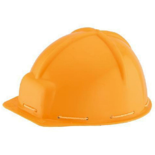 Plastic Safety Helmet - Plastic Yellow/Orange Rust Free Corrosion Resistant | Industrial Security Use