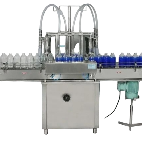 Sanitizer Bottle Filling Machine - Stainless Steel Silver 220V | Fully Automated Precise Wrapping High Efficiency