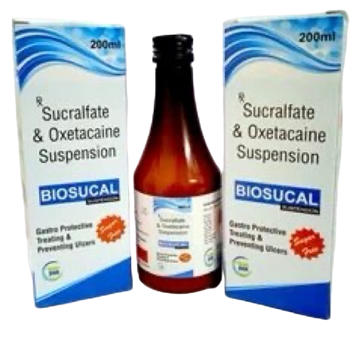 Sucralfate Oxetacaine Suspension - Syrup Liquid, Bottle | Dosage As Per Doctor's Instruction, Store Cool & Dry Place